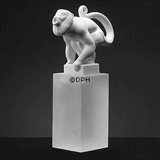 White Howler, Royal Copenhagen monkey figurine no. 072