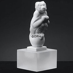 Hvid Sørge-cappuciner abe, Royal Copenhagen abefigur nr. 073