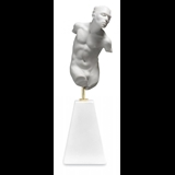 White Torso Sculpture, Adonis, male, Royal Copenhagen bisquit figurine no. 079