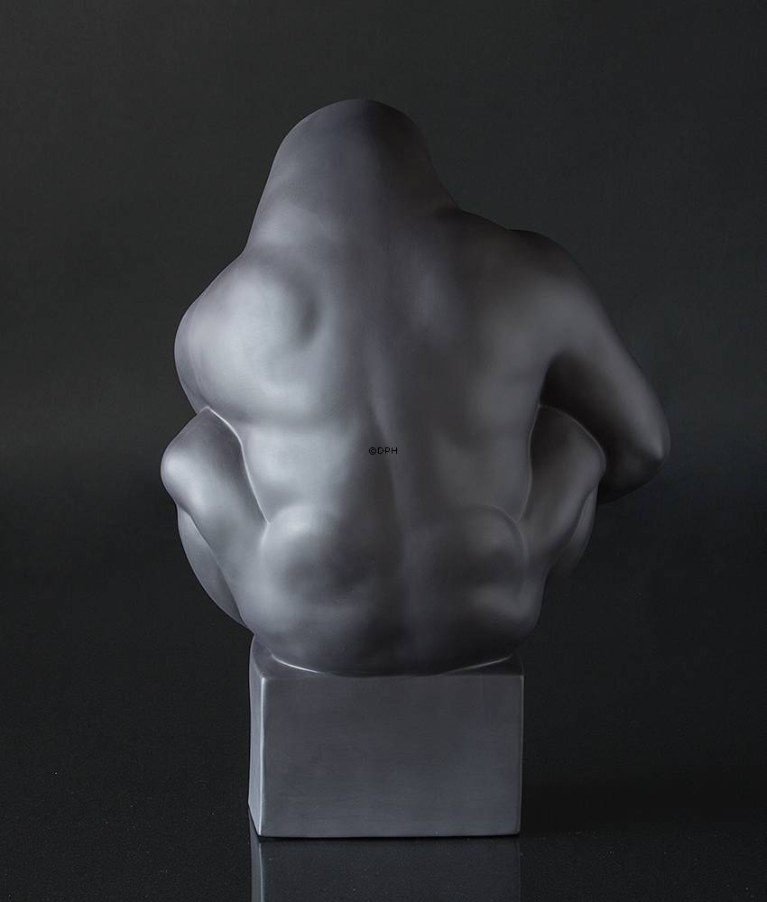 Stor sort gorilla, Royal Copenhagen abe figur nr. 084