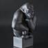 Stor sort gorilla, Royal Copenhagen abe figur | Nr. 1249084 | DPH Trading