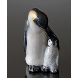 Pinguin mit Junge, Royal Copenhagen Figur Nr. 088