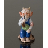 Troll, Großvater mit Pfeife, Royal Copenhagen Figur Nr. 091