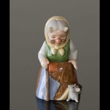 Troll Großmutter mit Maus, Royal Copenhagen Figur Nr. 092
