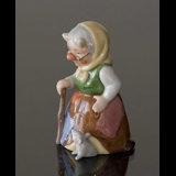 Troll Großmutter mit Maus, Royal Copenhagen Figur Nr. 092