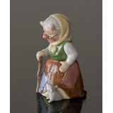 Troll Großmutter mit Maus, Royal Copenhagen Figur Nr. 092