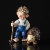 Trolde Storebror med pindsvin, Royal Copenhagen troldefigur nr. 095