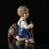 Trolde Storebror med pindsvin, Royal Copenhagen troldefigur | Nr. 1249095 | DPH Trading