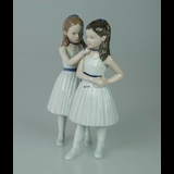 Two ballarinas standing, Ballerina, Royal Copenhagen figurine no. 135