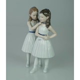 Two ballarinas standing, Ballerina, Royal Copenhagen figurine no. 135