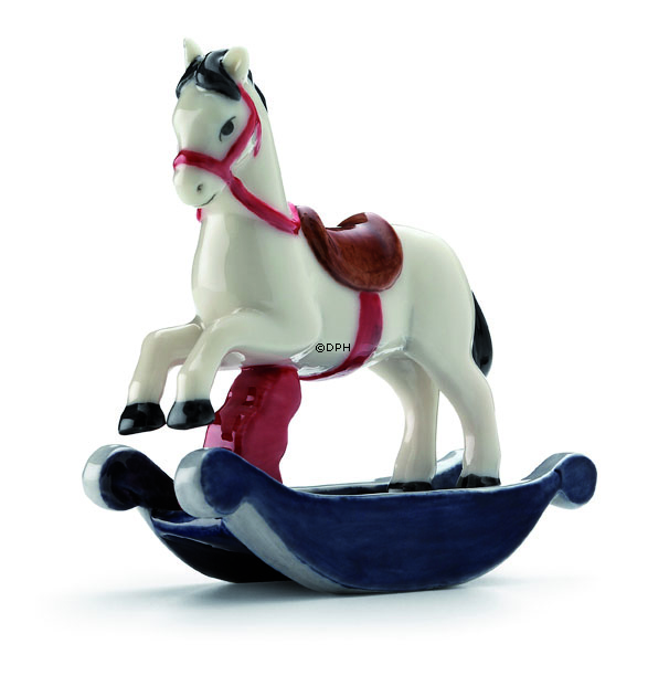 Gyngehest, Royal Copenhagen figur nr. 143 i serien toys