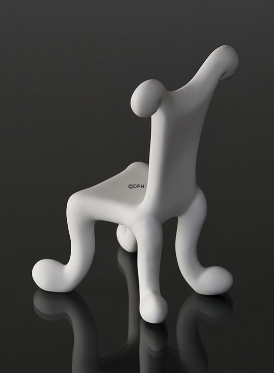 Hvid Musica figur, Tronstol, Royal Copenhagen figur nr. 149
