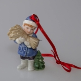 Figurine Ornament 2005, Boy with a bundle of hay, Bing & Grondahl