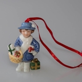 Figurornament 2005, Mädchen mit Geschenken, Bing & Gröndahl