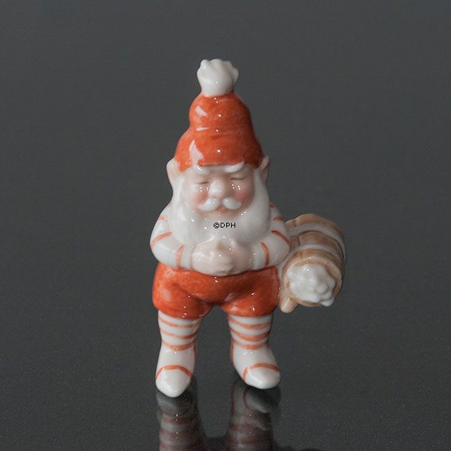Nisse der sover, Royal Copenhagen jule figur nr. 176