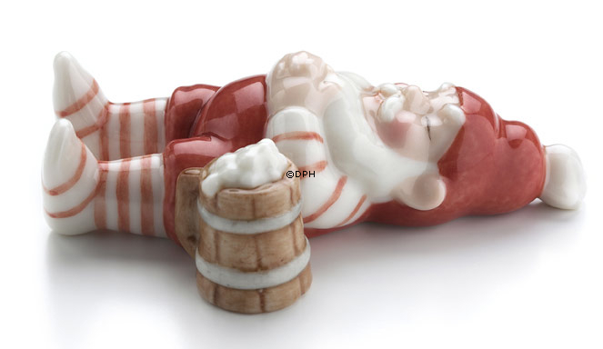 Nisse der sover, Royal Copenhagen jule figur nr. 176