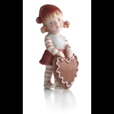 Pixie with honey cake, Royal Copenhagen Christmas figurine no. 177