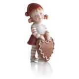 Pixie with honey cake, Royal Copenhagen Christmas figurine no. 177