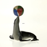 Søløve Med Bold, Royal Copenhagen figur i serien Mini Cirkus figurer