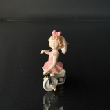 Seiltänzer mit Fahrrad, Royal Copenhagen Figur aus der Mini Zirkus Kollektion
