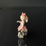 Linedanser Med Cykel, Royal Copenhagen figur i serien Mini Cirkus figurer