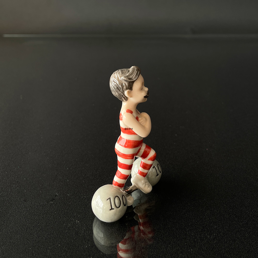 Den Lille Stærke Mand, Royal Copenhagen figur i serien Mini Cirkus figurer