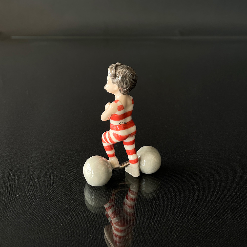 Den Lille Stærke Mand, Royal Copenhagen figur i serien Mini Cirkus figurer