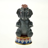 Zirkus Elefant, Royal Copenhagen Figur aus der Mini Zirkus Kollektion