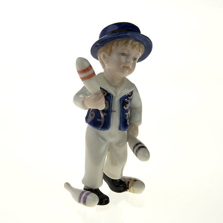 Den Lille Jonglør, Royal Copenhagen figur i serien Mini Cirkus figurer