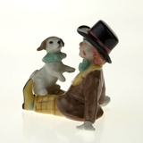 Klovn Med Hund, Royal Copenhagen figur i serien Mini Cirkus figurer