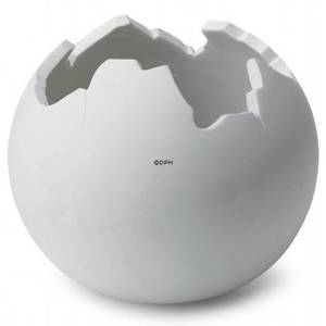 Hvid Globe skål, mellemstørrelse, Royal Copenhagen | Nr. 1249231 | DPH Trading