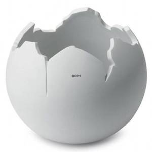 Hvid Globe skål, stor, Royal Copenhagen | Nr. 1249234 | DPH Trading