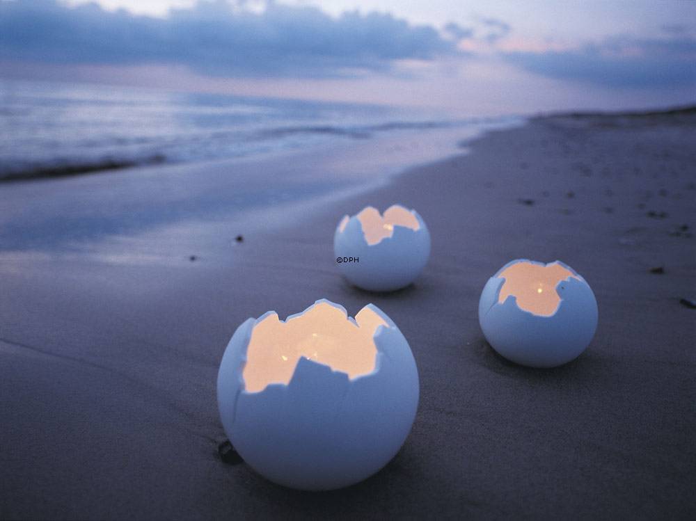 Lille hvid Globe skål, Royal Copenhagen nr. 240