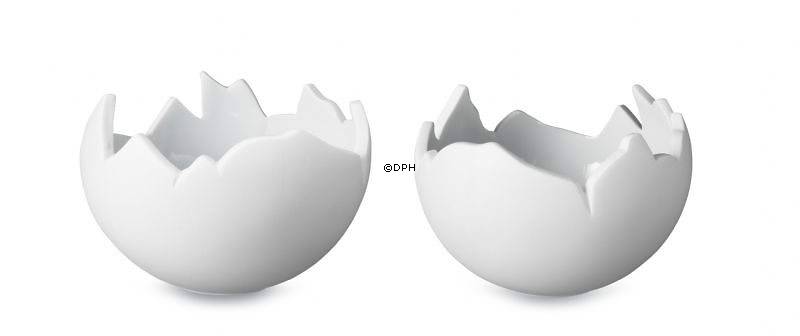 Lille hvid Globe skål, 2-pak, Royal Copenhagen nr. 242