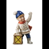 Mini Sommer og Vinterbørn, Dreng med lanterne, Royal Copenhagen figur nr. 260