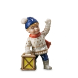 Mini Sommer og Vinterbørn, Dreng med lanterne, Royal Copenhagen figur nr. 260