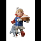 Girl with porridge, Mini Summer and Winter Children, Royal Copenhagen figurine no. 262