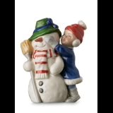 Girl with snowman, Mini Summer and Winter Children, Royal Copenhagen figurine no. 263