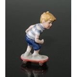 Boy on skateboard, Mini Summer and Winter Children, Royal Copenhagen figurine no. 266