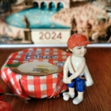 Junge spielt Golf, Mini Sommer und Winter Kinder, Royal Copenhagen Figur Nr. 267