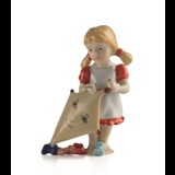 Girl with kite, Mini Summer and Winter Children, Royal Copenhagen figurine no. 270
