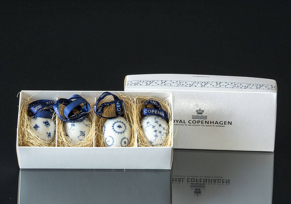 Påskeæg, 4 stk, 4 decors