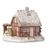 Tealight cottage, watermill, Royal Copenhagen candle holder no. 283