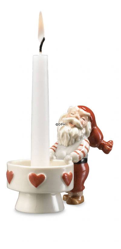 Lysestage med nissefar, Royal Copenhagen stage nr. 337