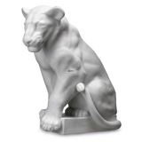 White lion sculpture, Royal Copenhagen figurine no. 339