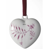 Royal Copenhagen Annual Heart, purple rose