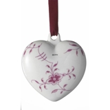 Royal Copenhagen Annual Heart, purple palmette