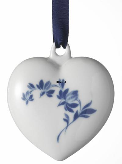 Royal Copenhagen Årshjerte, blå natskygge