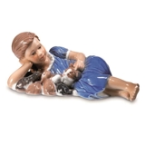 Pige med katte, Royal Copenhagen figur nr. 364