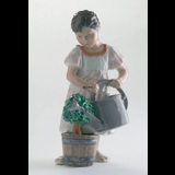 Girl with watering can, Royal Copenhagen figurine no. 408